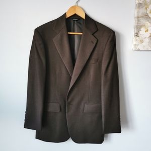 Lozio Men's Blazer Great Coat Pure Wool Brown NWOT
